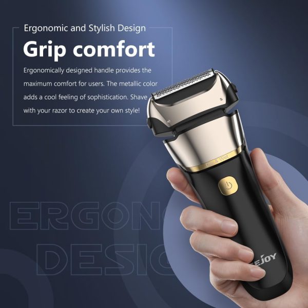 Sejoy Electric Razor for Men, Wet & Dry Foil Shaver with 3-Blade & Edge - Image 8