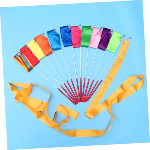 12pcs Rhythmic Ribbon Rhythm Gymnastics Ribbon Gymnastics Equipment for - Image 2