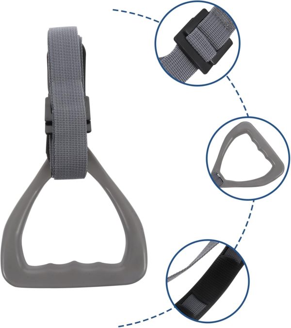 2 Pcs Handle Ring Gymnastics Barbell Bar Pull Handles Training Push Outdoor - Image 8