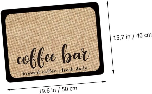 Mikinona Bar Mat Multi-Function Coffee Maker Mat Coffee Mat for Counter - Image 2