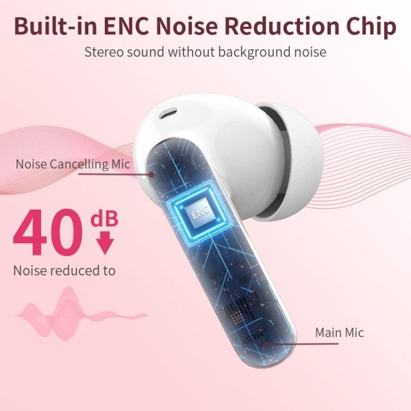 Wireless Earbuds Bluetooth 5.3 Headphones Bass Stereo Ear Buds with Noise - Image 3