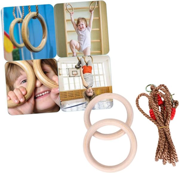 BESPORTBLE 1 Pair Indoor Fitness Ring Gymnastics Pole Climbing Frame - Image 5