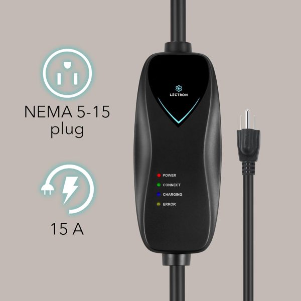Lectron Level 1 Tesla Charger - 110V, 15 Amp, NEMA 5-15 Plug, 16 ft - Image 7