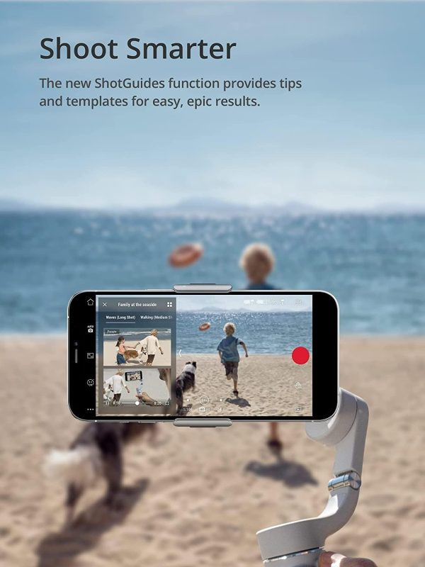 DJI OM 5 Smartphone Gimbal Stabilizer, 3-Axis Phone Gimbal, Built-In - Image 4