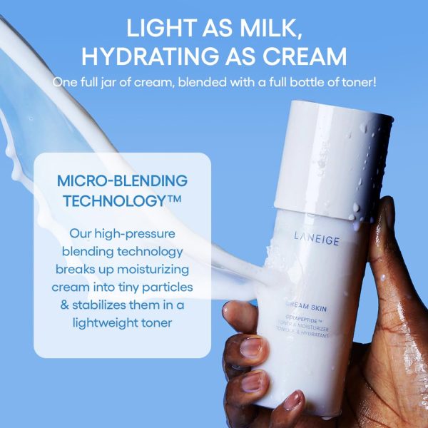 LANEIGE Cream Skin Refillable Toner & Moisturizer with Ceramides and - Image 7