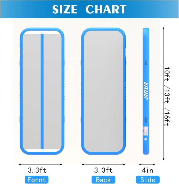 Inflatable Air Gymnastics Mat 6.6ft 10ft 13ft 16ft Tumbling Training Mat - Image 2