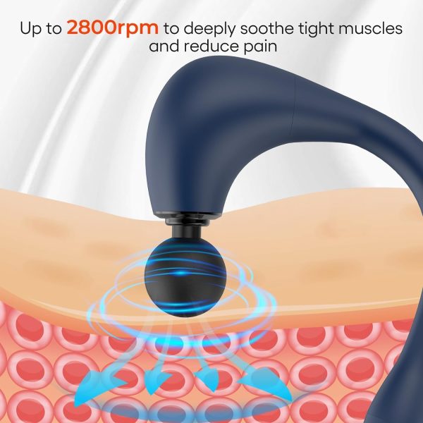 Massage Gun Deep Tissue with Extended Handle Revolutionary U-Shaped Back - Image 7