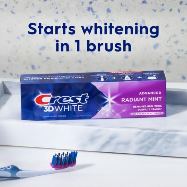 Crest 3D White Advanced Teeth Whitening Toothpaste, Crest 3D White - Image 6