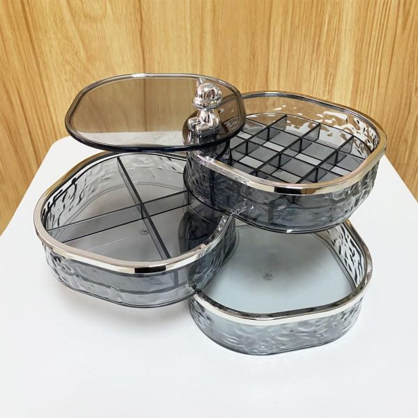 Jewelry Organizer, 3 Layers Rotating Jewelry Box, Small Jewellery Box , - Image 8