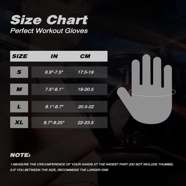 Workout Gloves for Women Men, Lightweight Weight Lifting Glove Breathable - Image 6