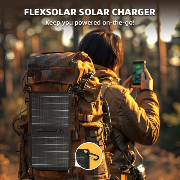 FlexSolar 10W Portable Solar Chargers 5V USB Small Power Emergency ETFE - Image 6