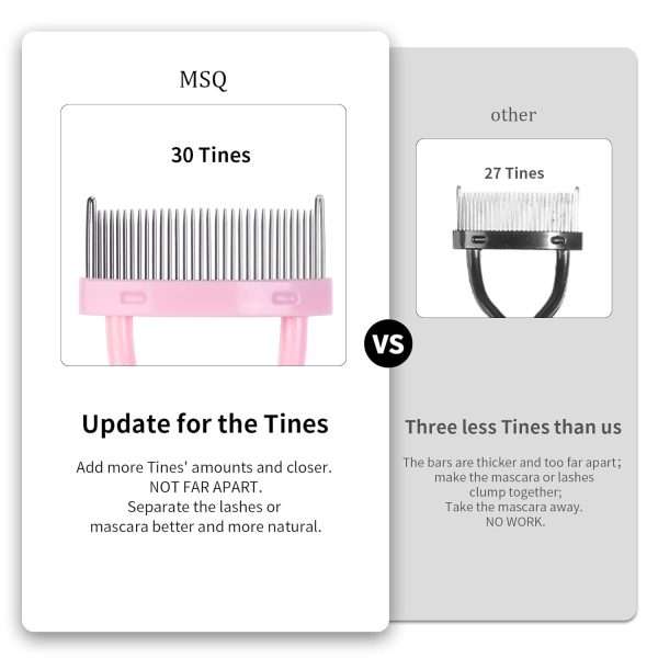 Eyelash Comb Separator MSQ Eyelash Mascara Brush and Comb Lash Separator - Image 6