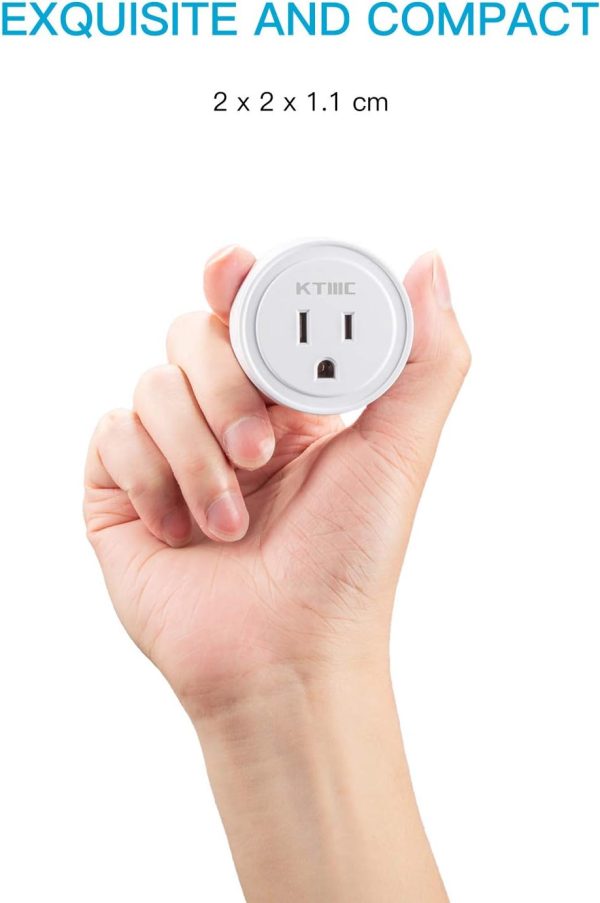 Smart plug 4 Packs, KTMC Mini Wifi Outlet Compatible with Alexa, Google - Image 6