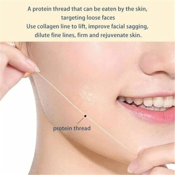 Instant Face Protein Thread, Absorbable Collagen Thread for Face Lift, - Image 3