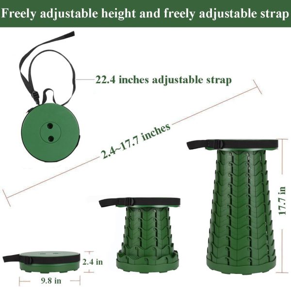 Fishboy Upgraded Collapsible Stool, 400lbs Max Weight, Lightweight But - Image 2