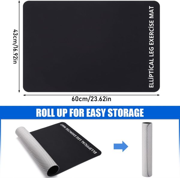 Non-Slip Workout Mat for Ellipse Leg Exerciser, Ellipse Machine Mat, - Image 3