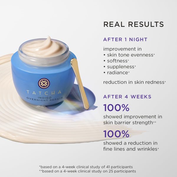 TATCHA Indigo Overnight Repair | Face Cream & Serum Treatment, Fragrance - Image 2