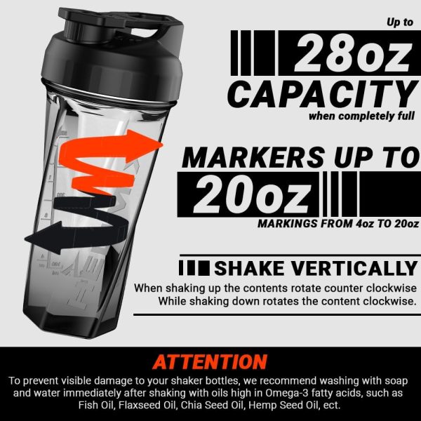 HELIMIX 2.0 Vortex Blender Shaker Bottle Holds upto 28oz | No Blending Ball - Image 5