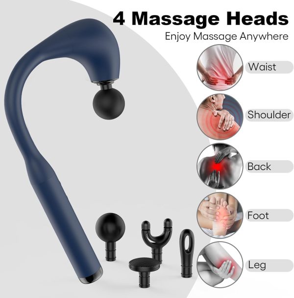 Massage Gun Deep Tissue with Extended Handle Revolutionary U-Shaped Back - Image 5