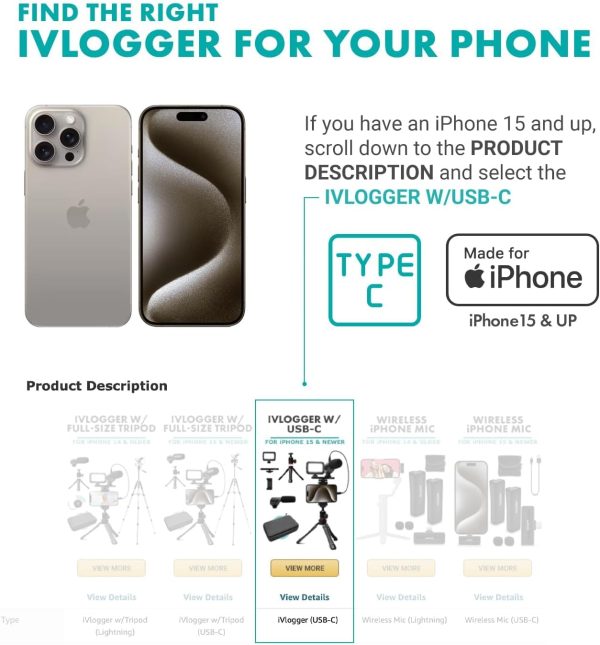 Movo iVlogger Vlogging Kit for iPhone - Lightning Compatible YouTube - Image 4