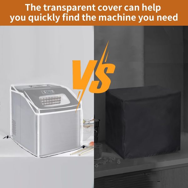 Ice Maker Cover,PVC Ice Machine Dustproof Cover,Waterproof Shield for - Image 3