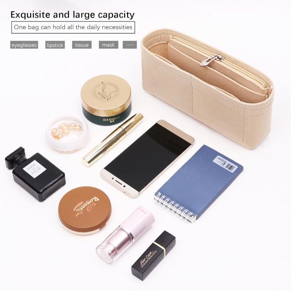 Lckaey Felt purse organizer for FENDI baguette bag insert for fendi Handbag - Image 4