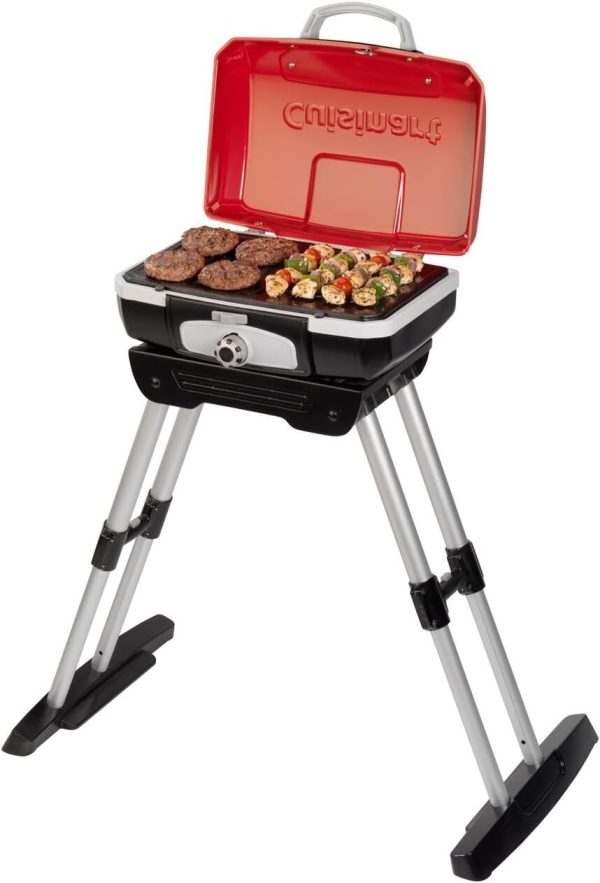 Cuisinart CGG-180 Petit Gourmet Portable Gas Grill with VersaStand, Red - Image 7