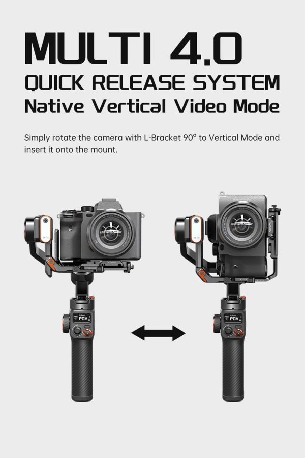 Hohem iSteady MT2 Kit Camera Stabilizer with AI Tracker/Magnetic Fill - Image 3