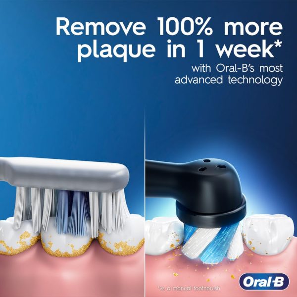 Oral-B iO Deep Clean Rechargeable Electric Powered Toothbrush, Black with - Image 2