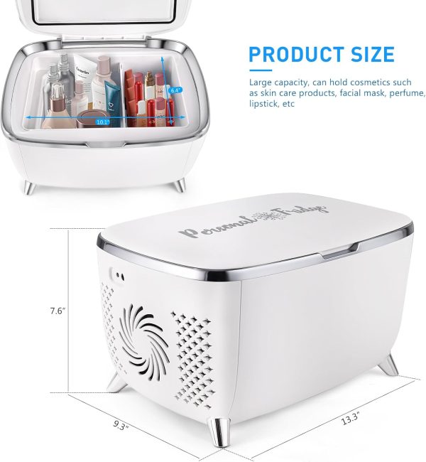Personal 6 Liters Mini Skincare Fridge, Cosmetic Fridge, Portable Makeup - Image 5