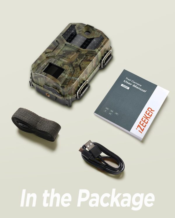 iZEEKER Trail Camera, 32MP 1080P Game Camera with 940nm No Glow Night - Image 8