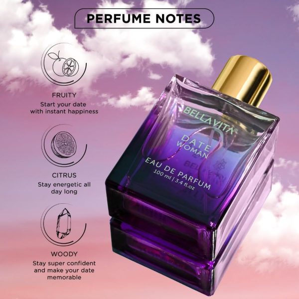Luxury Date Woman Eau De Parfum Perfume with Pink Pepper, Jasmine & - Image 3