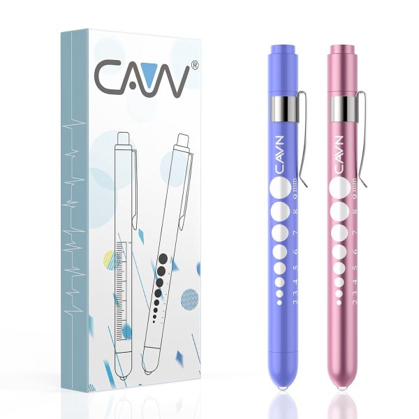 CAVN Pen Light with Pupil Gauge LED Penlight for Nurses Doctors, 2 Pcs - Image 9