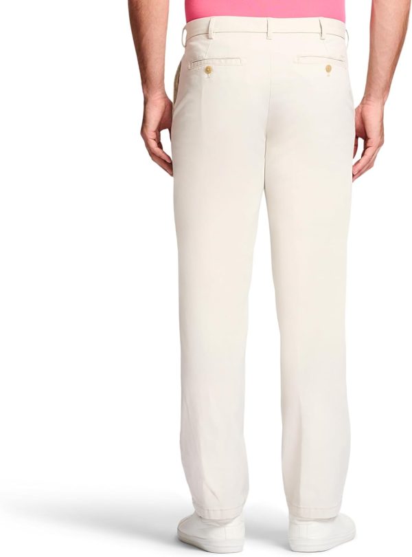 IZOD Men's Saltwater Stretch Flat Front Straight Fit Chino Pant - Image 4