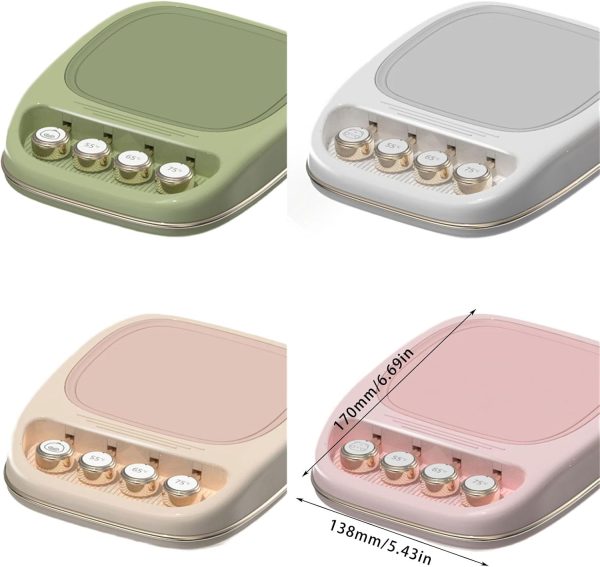 Insulated Beverage Warmer For Office Desk With 3 Heating Grade USB Coasters - Image 4