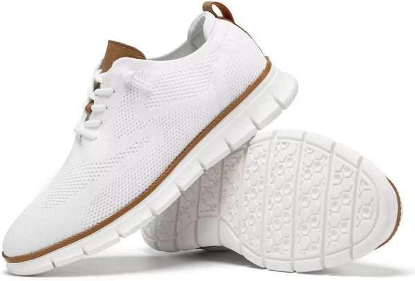 Men's Casual Dress Shoes Fashion Walking Sneakers Mesh Business Oxfords - Image 7