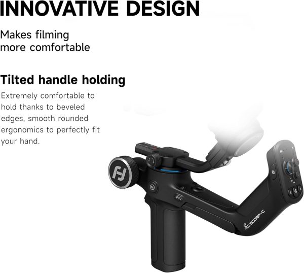 FeiyuTech SCORP-C Camera Gimbal Stabilizer, Max 5.5lbs Payload, 3-Axis - Image 4