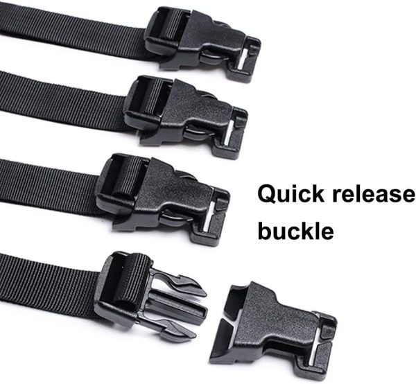 MiOYOOW 4PCS Tactical Molle Straps, Portable Molle Backpack Straps - Image 3