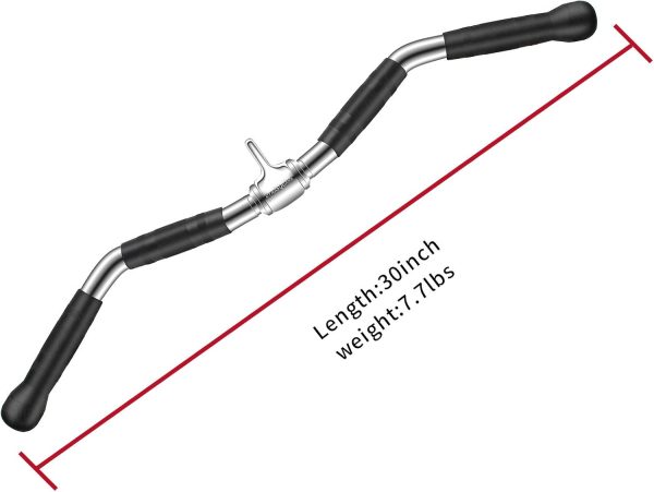 LAT Pulldown Attachments Combo, Cable Machine Accessories with Curl - Image 6