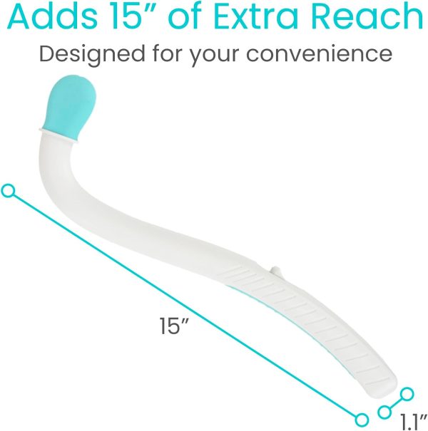 Vive Toilet Aids for Wiping Bottom - Bum Wipe Wand Assist Tool for - Image 3