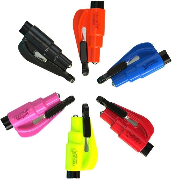 Resqme Pack of 2, The Original Emergency Keychain Car Escape Tool, 2-in-1 - Image 2