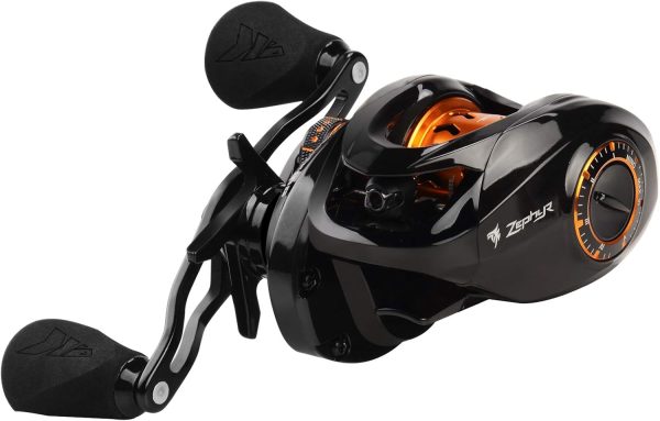 KastKing Zephyr Bait Finesse Baitcasting Reel, Carbon Fiber Fishing Reel - - Image 9