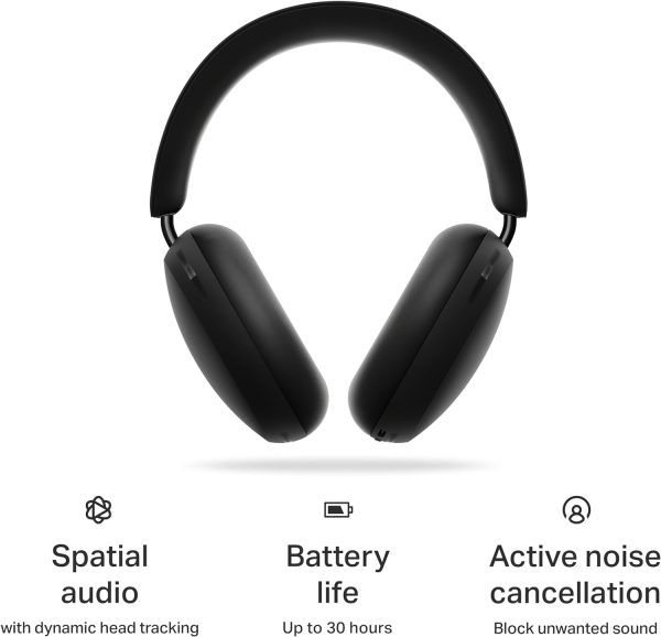 Sonos Ace - Black - Wireless Over Ear Headphones with Noise Cancellation - Image 3