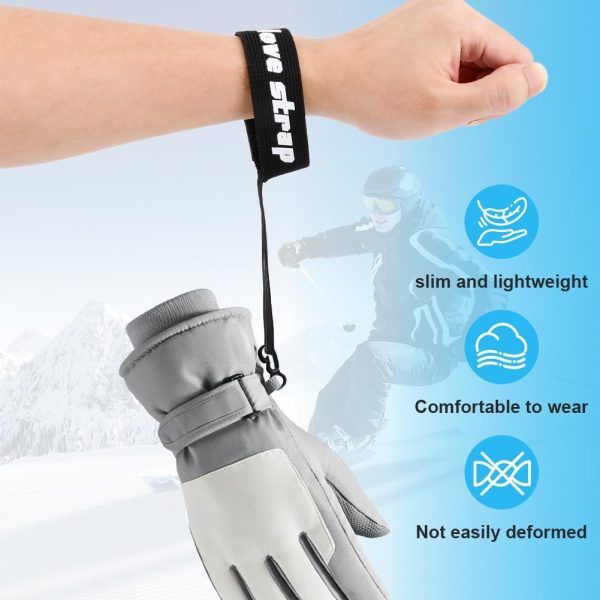 4Pcs Sport Glove Saf-ety Strap,Ski Glove Leash,Elastic Ski Glove Leash - Image 5