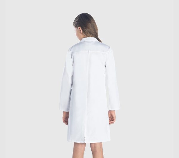 Dr. James Premium Unisex Lab Coat for Kids, Multiple Pockets, Classic Fit, - Image 2