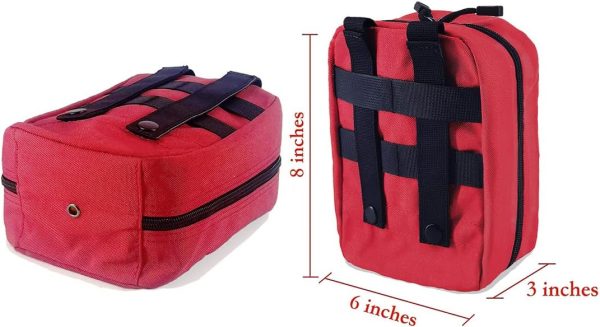 Carlebben EMT Pouch MOLLE Ifak Pouch Tactical MOLLE Medical First Aid Kit - Image 5