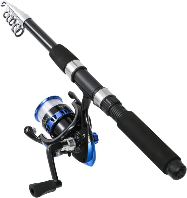 Fishing Rod, 2PCS Telescopic Fishing Rod and Reel Combo with Fishing Pliers - Image 4