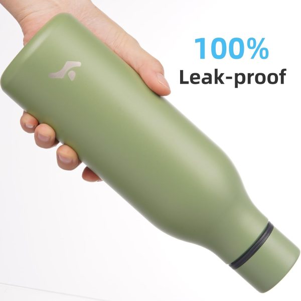 Insulated Water Bottle with Strap,18 oz Double Wall Stainless Steel Vacuum - Image 5