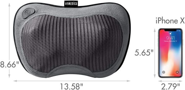 Homedics Cordless Shiatsu All-Body Massage Pillow with Soothing Heat, - Image 11