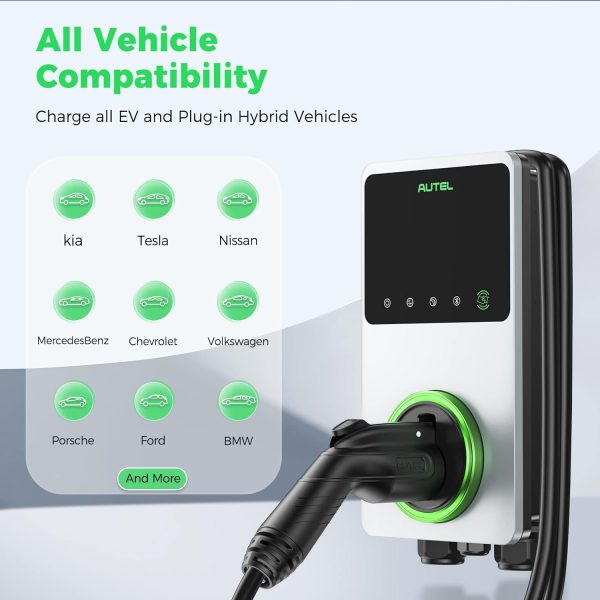 Autel Home Smart Electric Vehicle (EV) Charger up to 50Amp, 240V, - Image 4